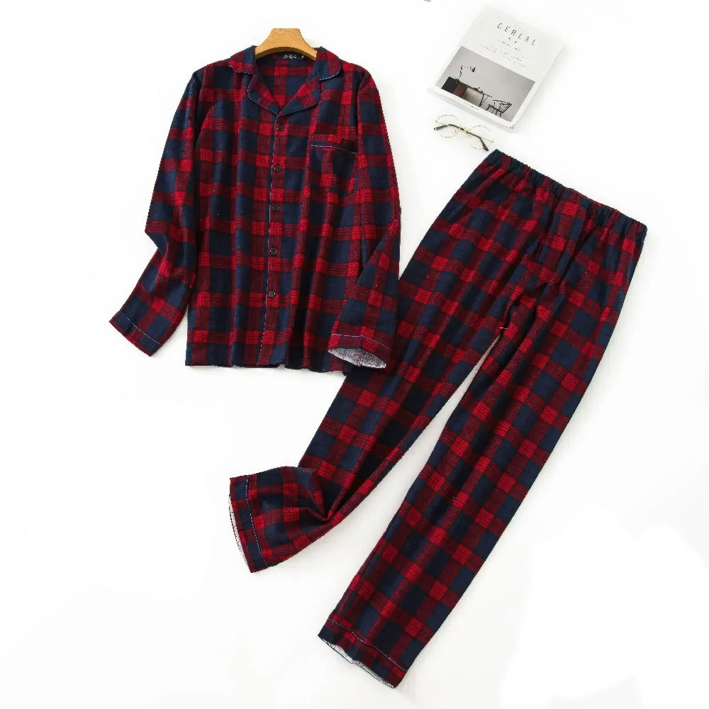 Pyjama pour hommes à manches longues - Confortable et élégant