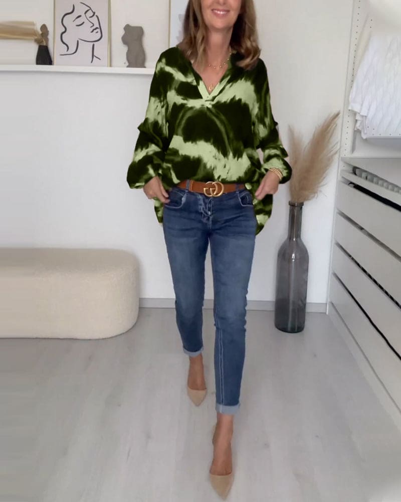 Lola – Comfortabele Top Met V-Hals Voor Tijdloze Elegantie
