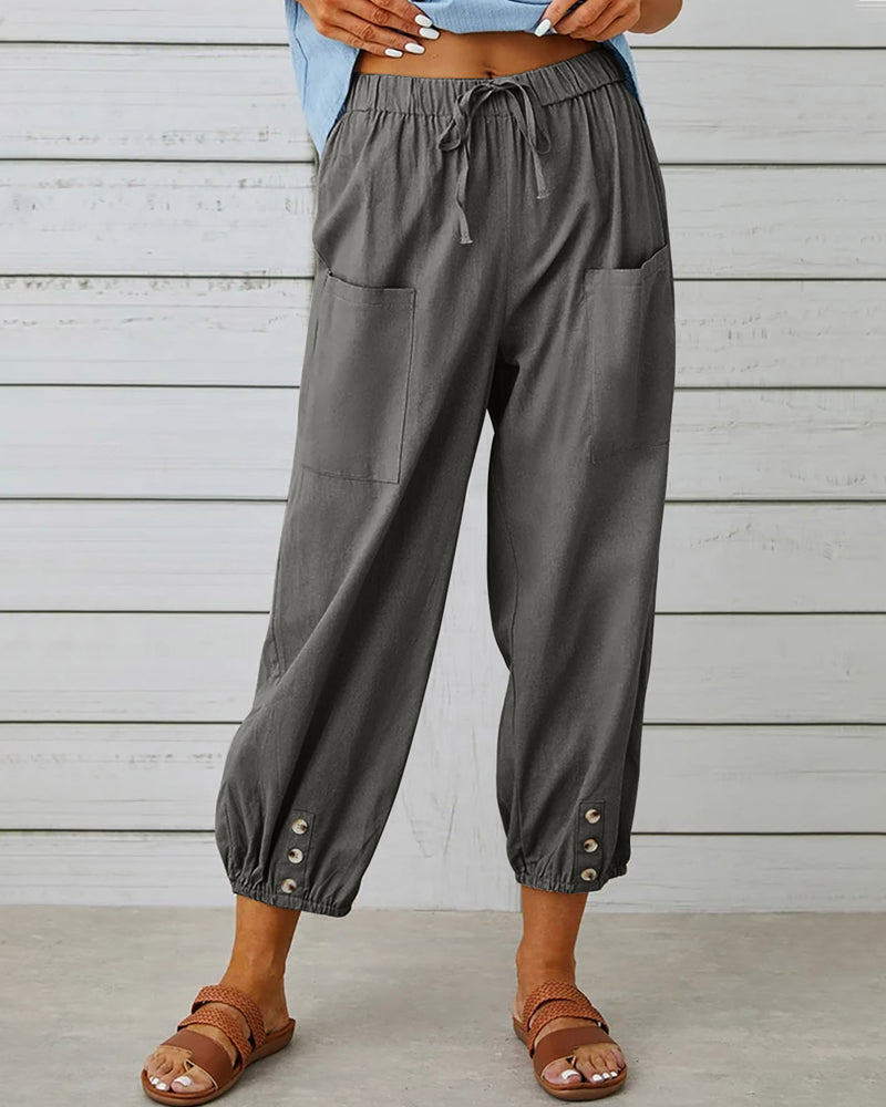 Eva Pantalones Sueltos para Mujeres | Alta Cintura, Comodidad y Estilo 4