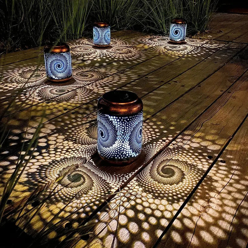 Lampe de jardin Solara avec design tendance - Jeu de lumière artistique pour votre espace extérieur