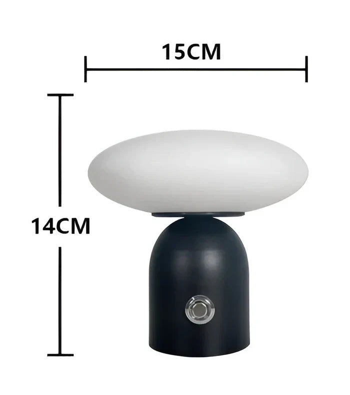 Scandinavische Luxe Paddenstoellamp - Snoerloos & Smart Touch