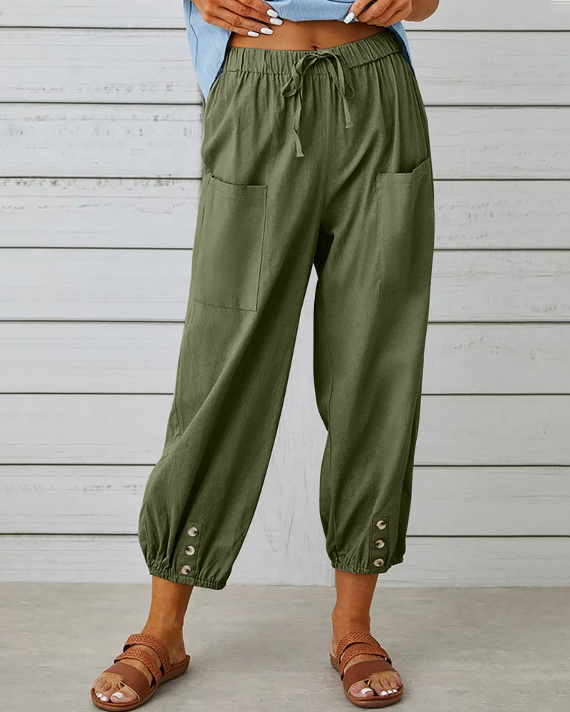 Eva Pantalones Sueltos para Mujeres | Alta Cintura, Comodidad y Estilo 7