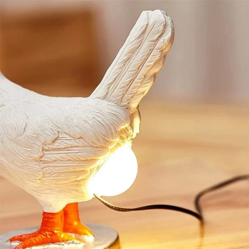 ChickLite Lampe de Table Drôle de Poulet - Éclairage d'Ambiance Adorable pour Chaque Maison