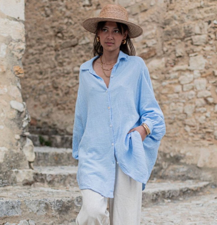 Mubilux Alexis - Gekleurde linnen blouse voor de zomer