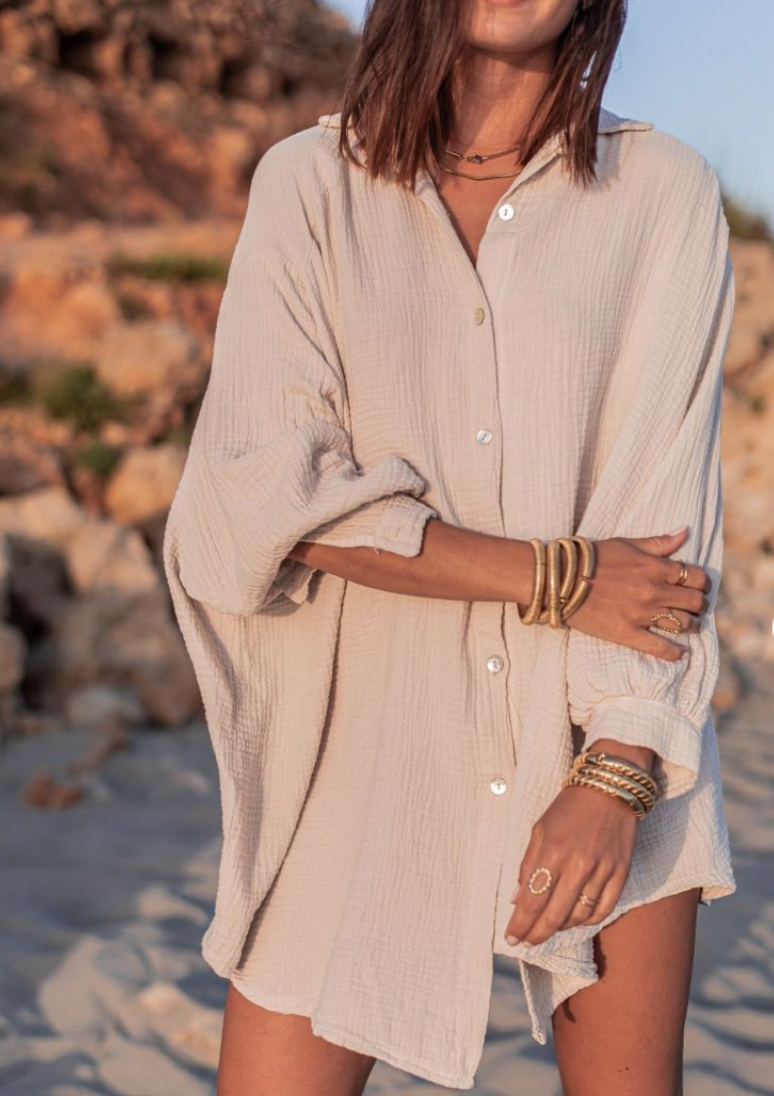Mubilux Alexis - Gekleurde linnen blouse voor de zomer