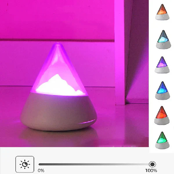 Draadloos LED IJsberg Nachtlampje - IceGlow | USB RGB Sfeer Verlichting