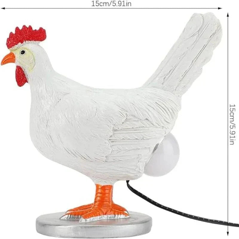 ChickLite Lampe de Table Drôle de Poulet - Éclairage d'Ambiance Adorable pour Chaque Maison