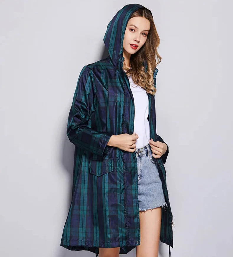 Veste coupe-vent Saliaga avec capuche | Veste robuste coupe-vent et imperméable pour femmes