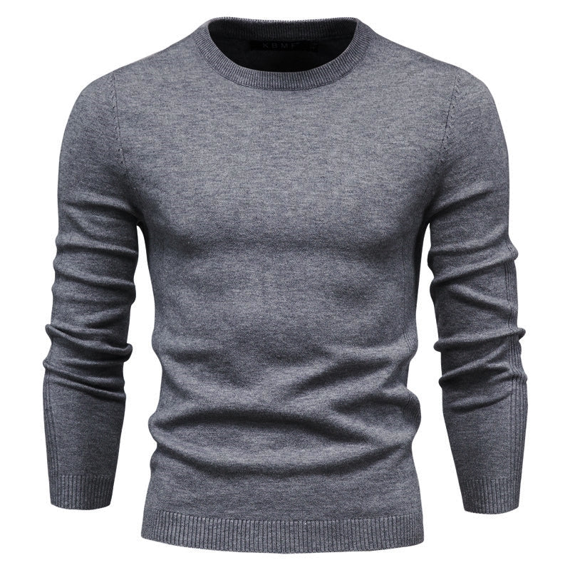 Mubilux Opus - Heren Effen Gebreide Sweater, Comfortabel en Tijdloos voor Herfst/Winter
