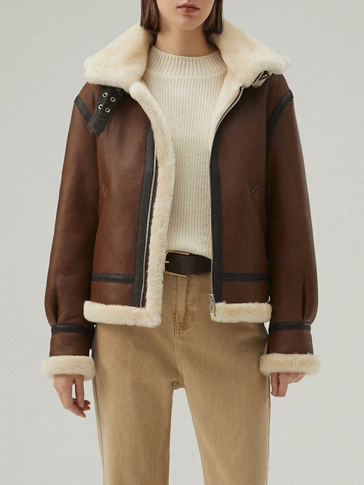 Bilma Stijlvolle Leren Jas met Capuchon | Luxe en Comfort voor de Winter