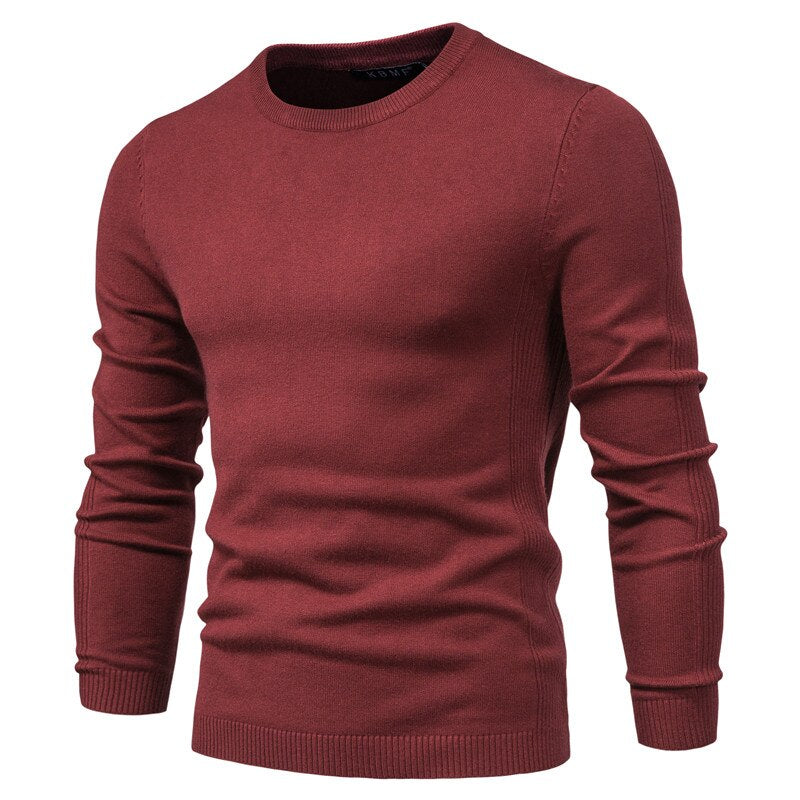Mubilux Opus - Heren Effen Gebreide Sweater, Comfortabel en Tijdloos voor Herfst/Winter