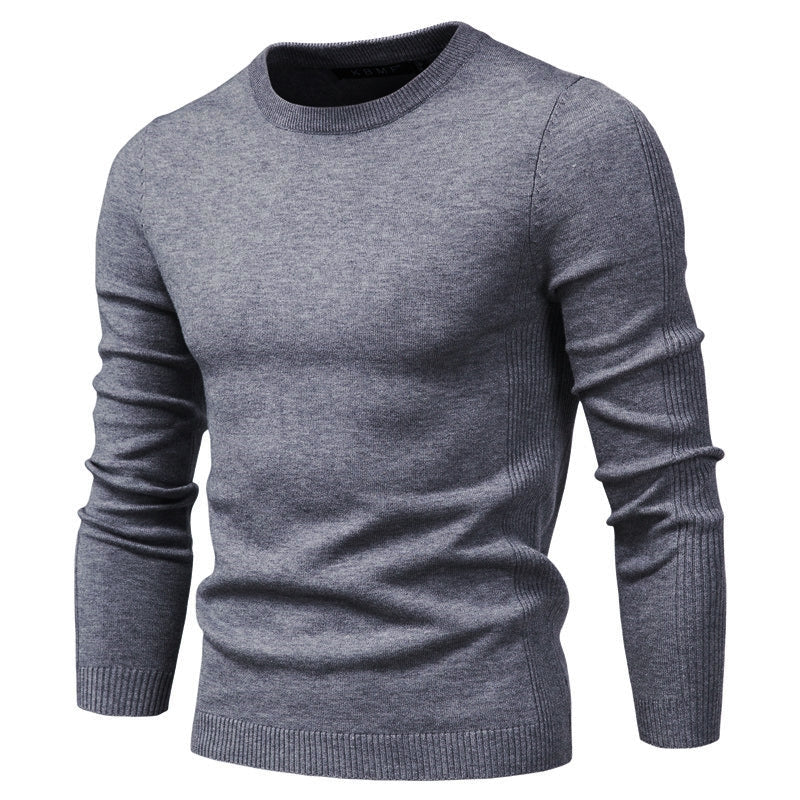 Mubilux Opus - Heren Effen Gebreide Sweater, Comfortabel en Tijdloos voor Herfst/Winter