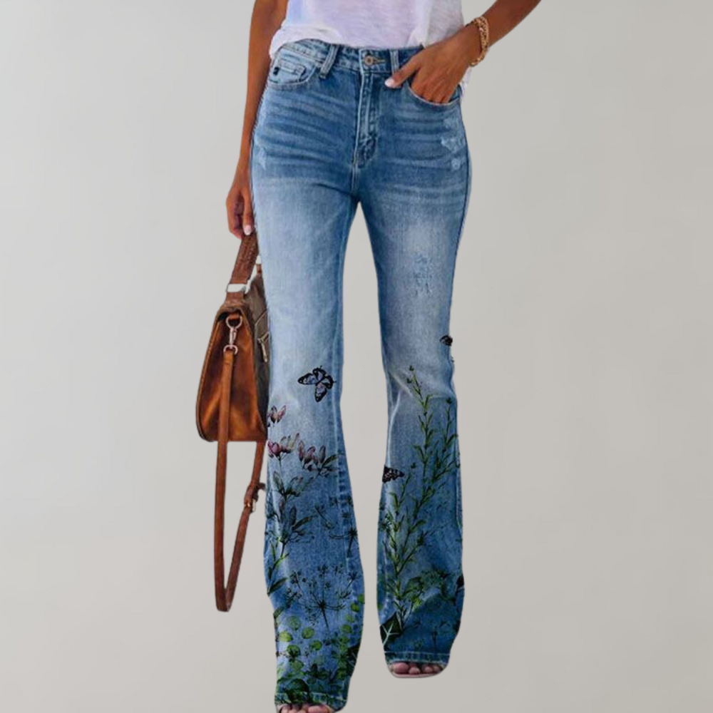 Kjellfrid Flare Jeans voor Dames – Stijlvolle en Comfortabele Zomerbroek