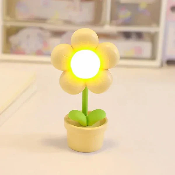 BlossomGlow Kleine Bloem Rustgevende Tafellamp - Sfeervolle Verlichting