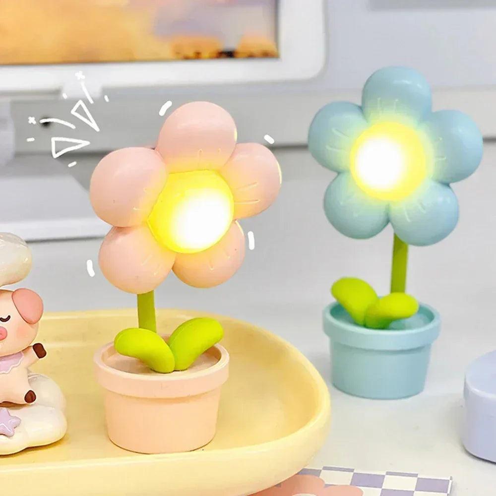 BlossomGlow Kleine Bloem Rustgevende Tafellamp - Sfeervolle Verlichting