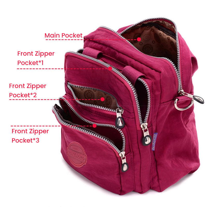 GoBag | Multifunctionele Waterdichte Tas | Elegante Handtas, Schoudertas en Rugzak | Hoogwaardige Oxford-Stof