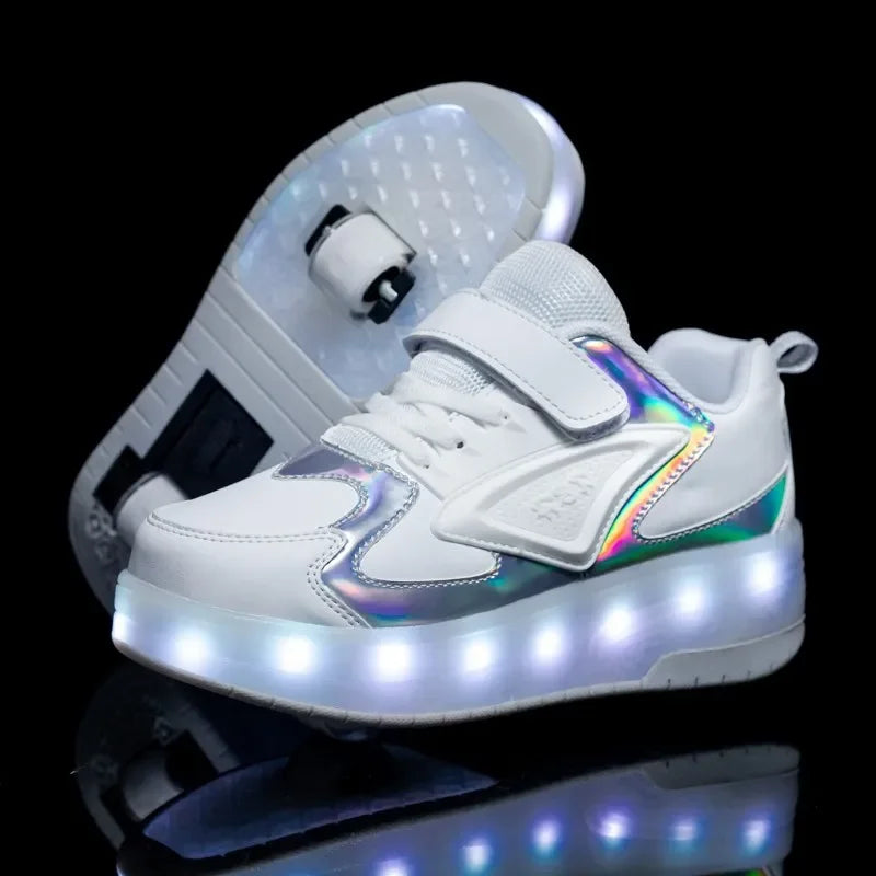 LichtRiders - Chaussures à roulettes LED pour enfants