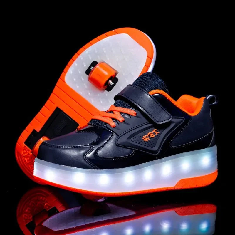 LichtRiders - Chaussures à roulettes LED pour enfants