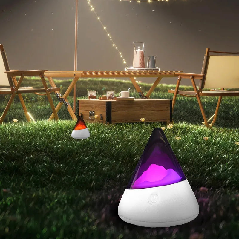 Draadloos LED IJsberg Nachtlampje - IceGlow | USB RGB Sfeer Verlichting