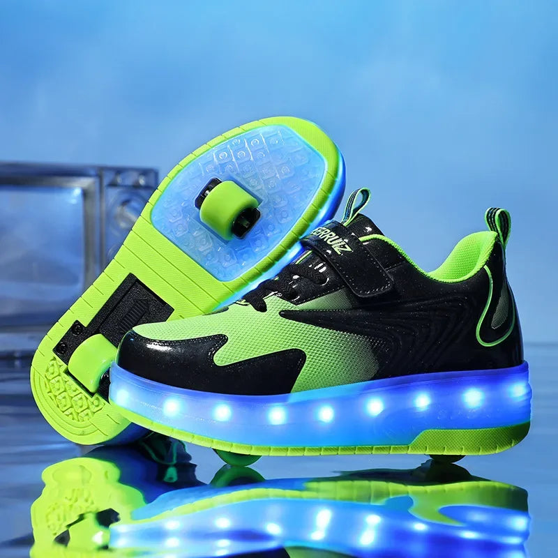 LichtRiders - Chaussures à roulettes LED pour enfants
