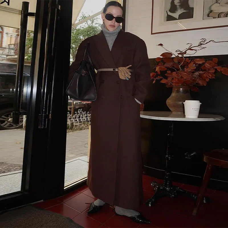 Dames Trenchcoat met Oversized Schoudervulling | Modieus en Comfortabel