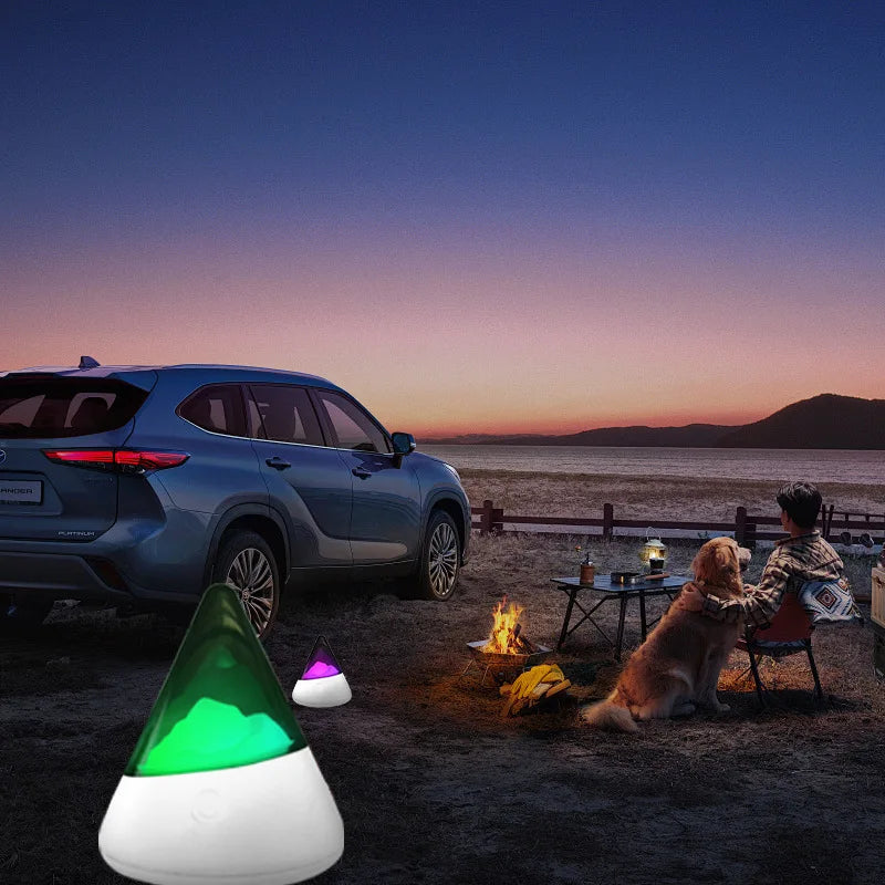 Draadloos LED IJsberg Nachtlampje - IceGlow | USB RGB Sfeer Verlichting