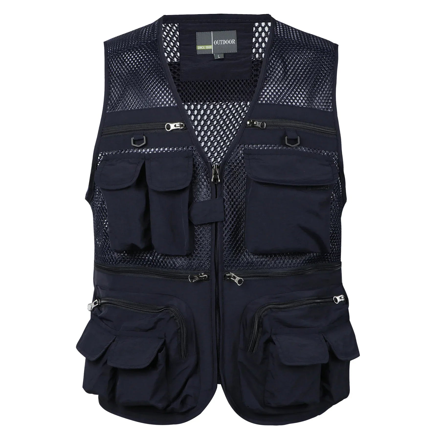 Mubilux Slik - Herentactisch Outdoorvest met Meerdere Zakken en Meshpanelen, Lichtgewicht en Duurzaam