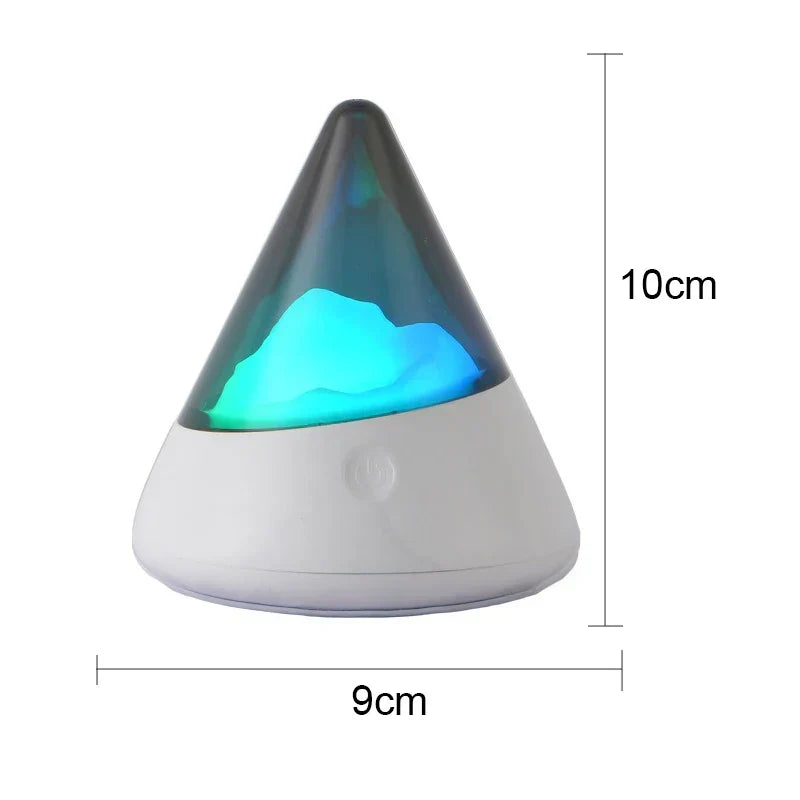 Draadloos LED IJsberg Nachtlampje - IceGlow | USB RGB Sfeer Verlichting