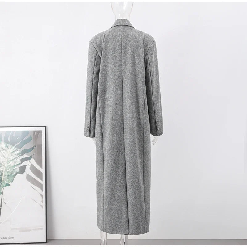 Boxy Lange Jassen met Dubbele Rij Knopen | Elegant & Comfortabel | Hessana