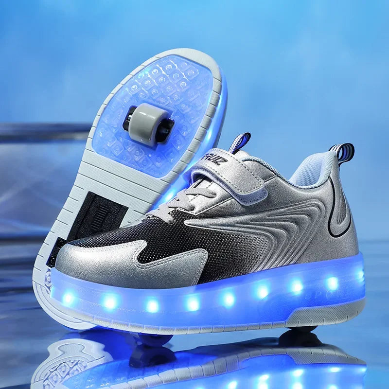 LichtRiders - Chaussures à roulettes LED pour enfants