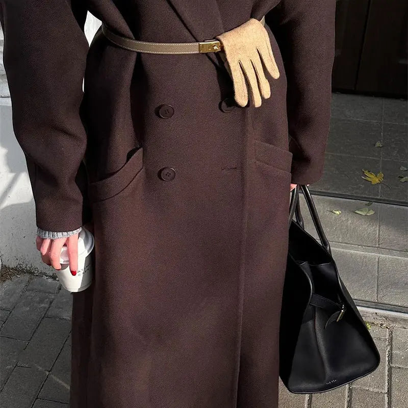Dames Trenchcoat met Oversized Schoudervulling | Modieus en Comfortabel