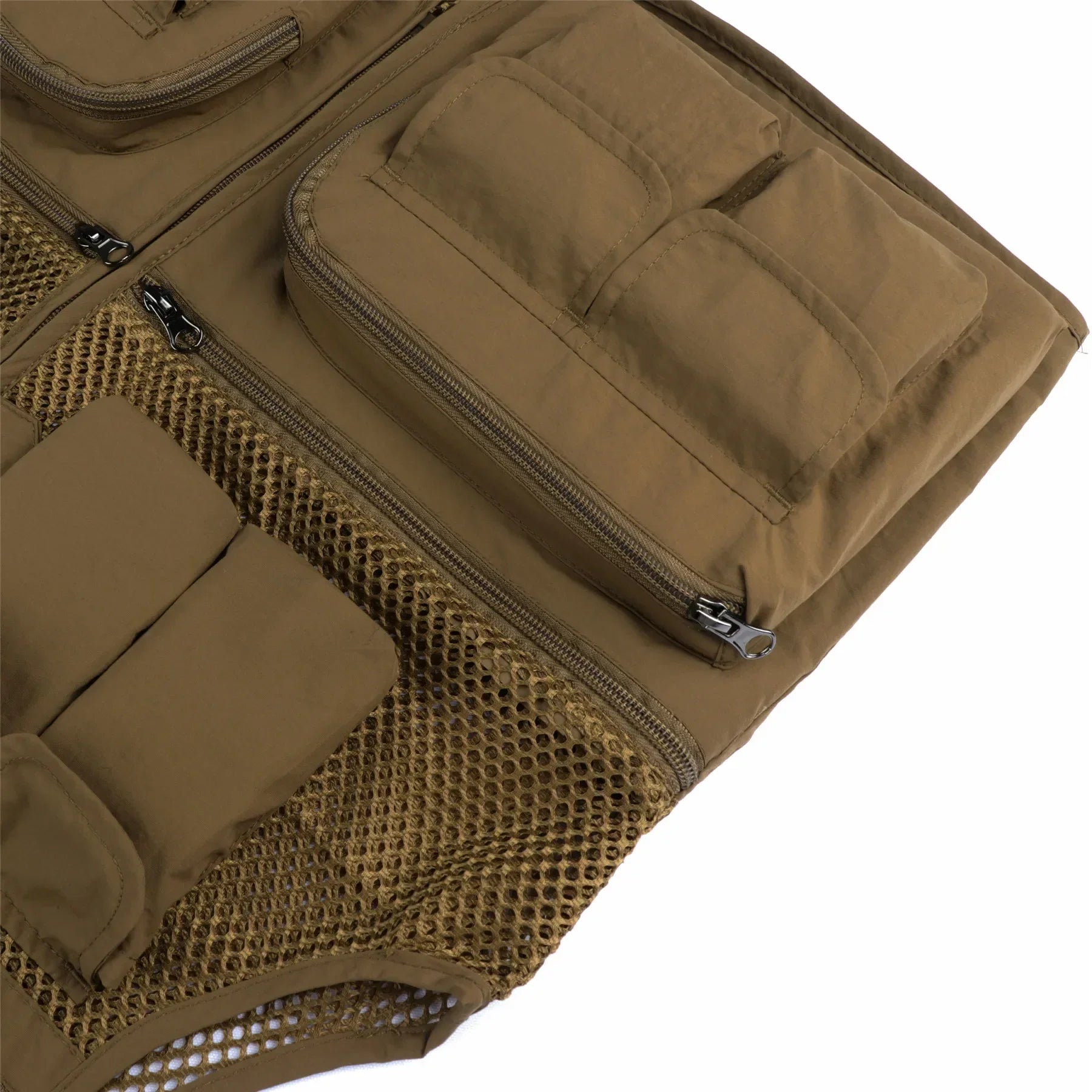 Mubilux Slik - Herentactisch Outdoorvest met Meerdere Zakken en Meshpanelen, Lichtgewicht en Duurzaam