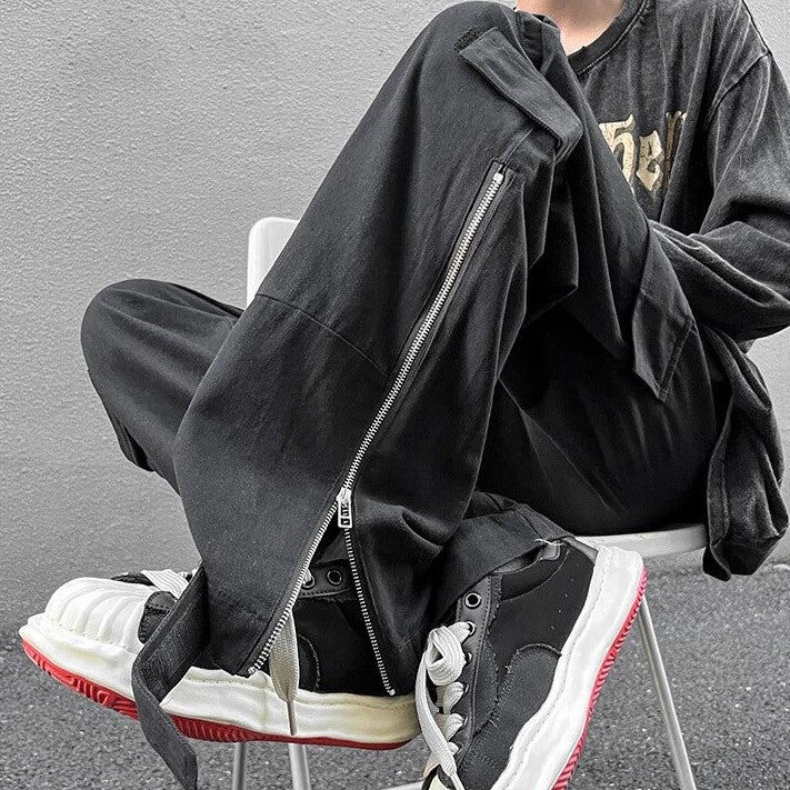 Rechte Cargo Baggy Broek – Functioneel en Trendy voor de Moderne Man