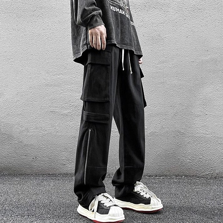 Rechte Cargo Baggy Broek – Functioneel en Trendy voor de Moderne Man