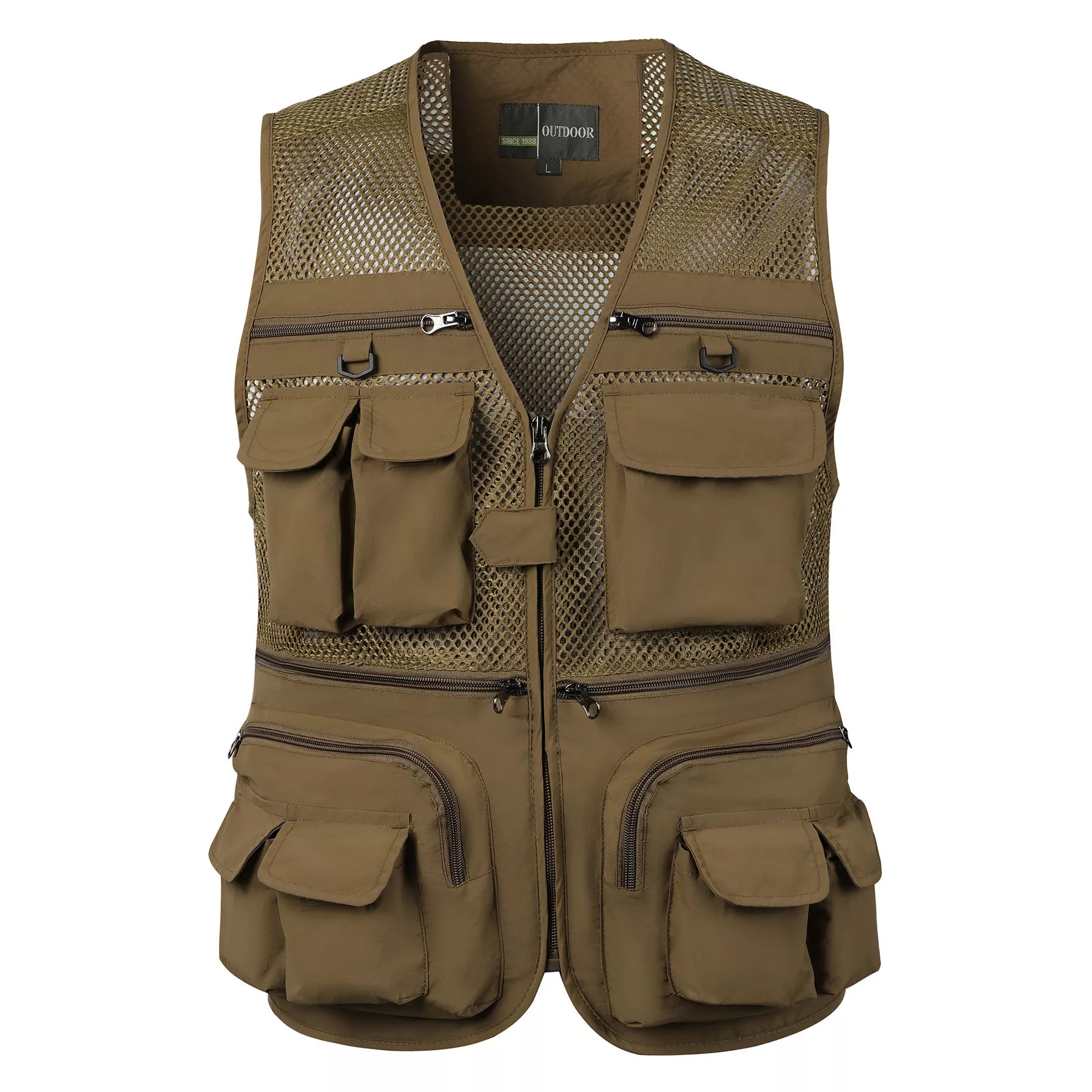 Mubilux Slik - Herentactisch Outdoorvest met Meerdere Zakken en Meshpanelen, Lichtgewicht en Duurzaam