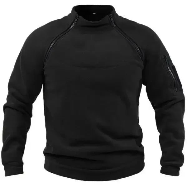 Mubilux Loi - Heren Lange Mouwen Color Block Sweatshirt met Handige Voorzak