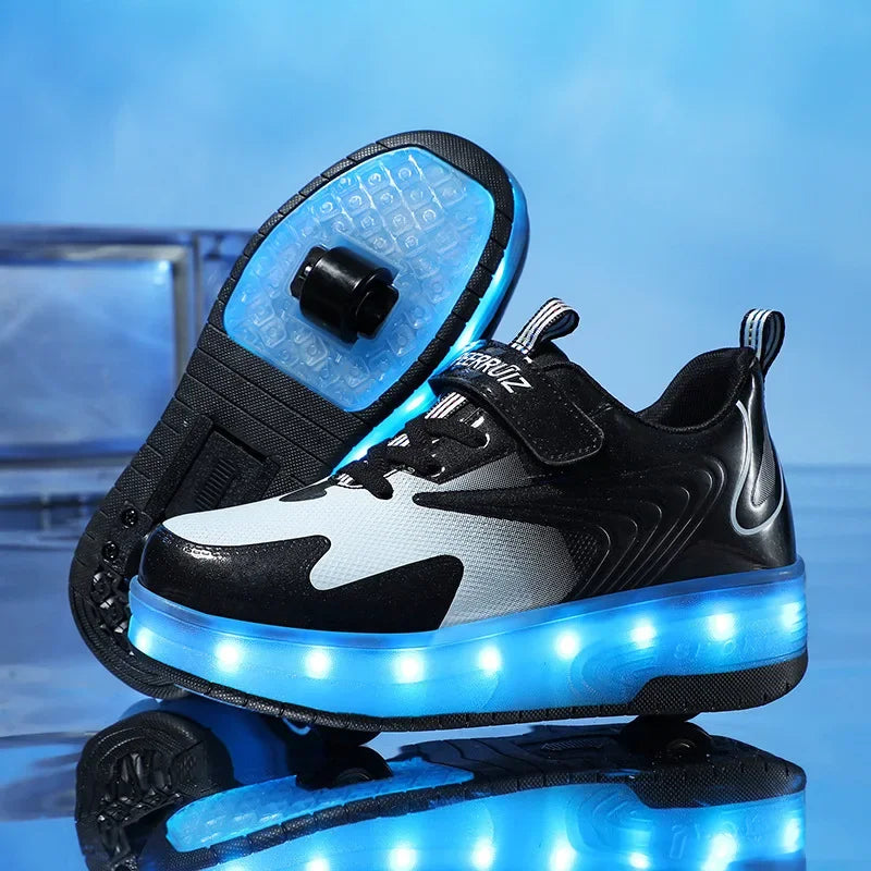 LichtRiders - Chaussures à roulettes LED pour enfants