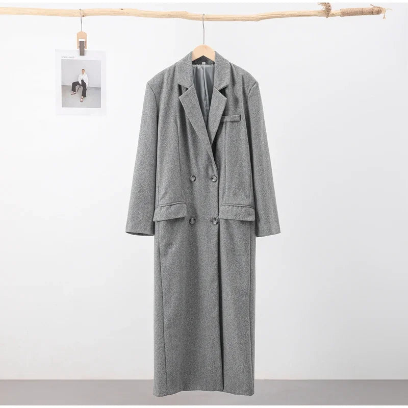 Boxy Lange Jassen met Dubbele Rij Knopen | Elegant & Comfortabel | Hessana