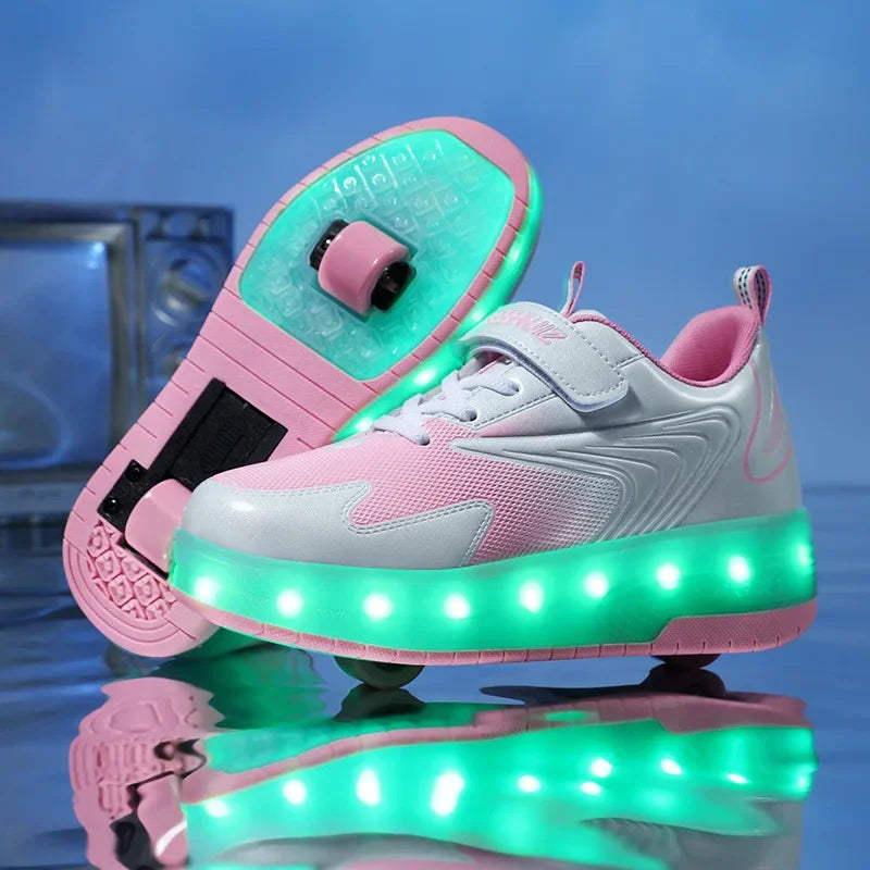 LichtRiders - Chaussures à roulettes LED pour enfants