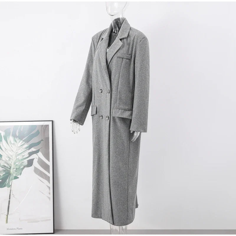 Boxy Lange Jassen met Dubbele Rij Knopen | Elegant & Comfortabel | Hessana