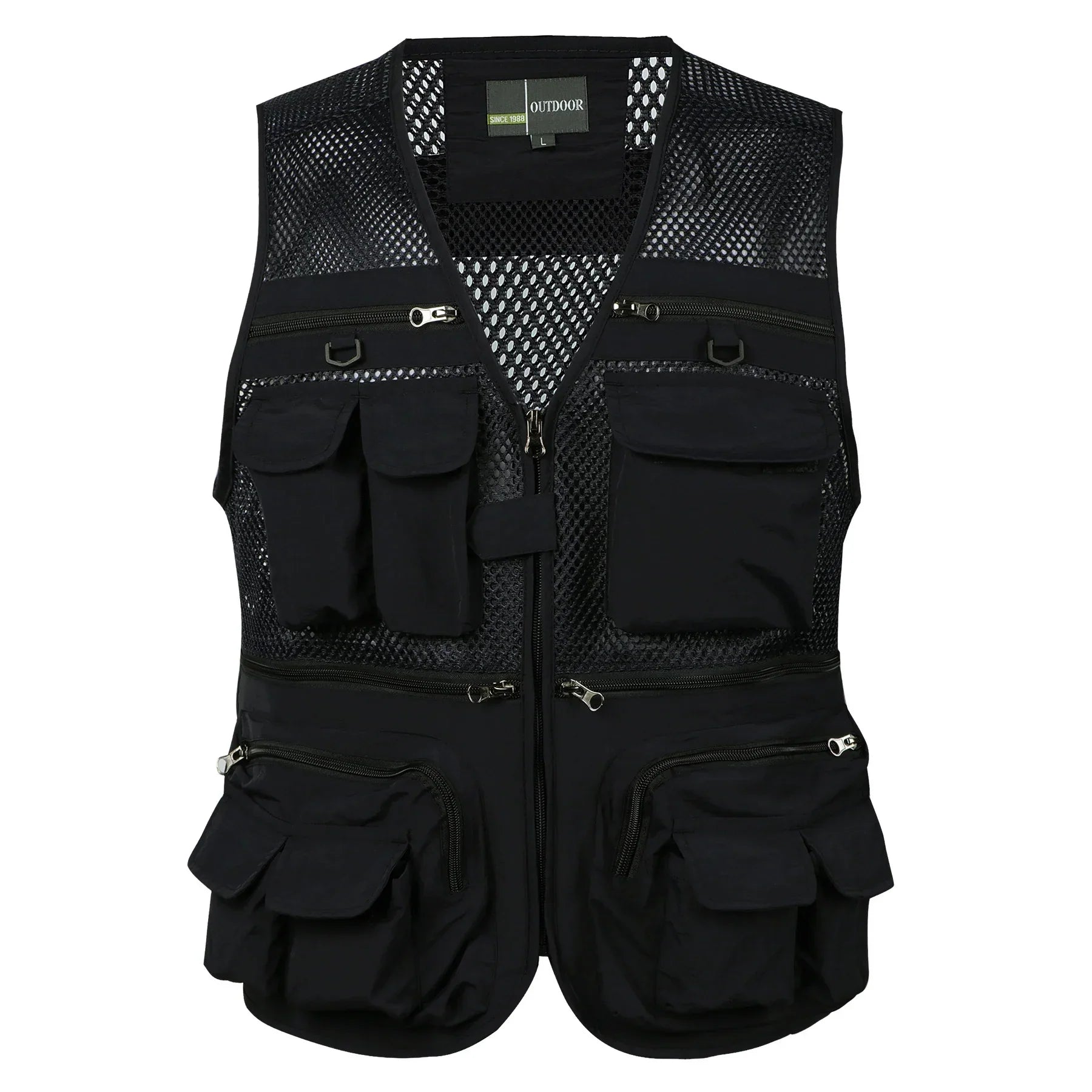 Mubilux Slik - Herentactisch Outdoorvest met Meerdere Zakken en Meshpanelen, Lichtgewicht en Duurzaam