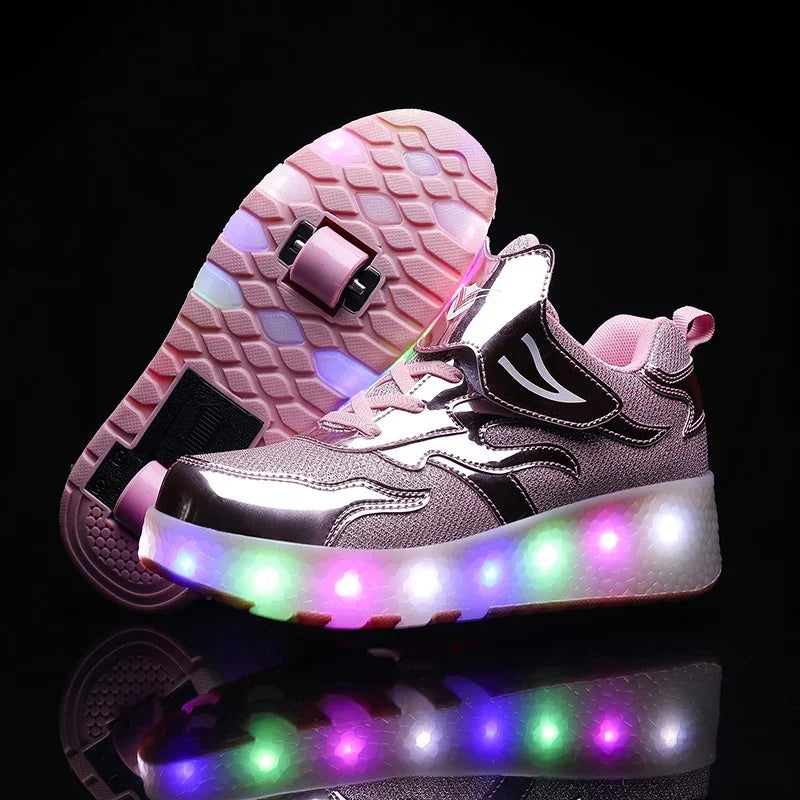 LichtRiders - Chaussures à roulettes LED pour enfants