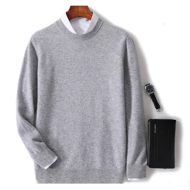 Mubilux Zilo - Zachte en Warme O-hals Sweater voor Heren, Perfect voor Koude Dagen