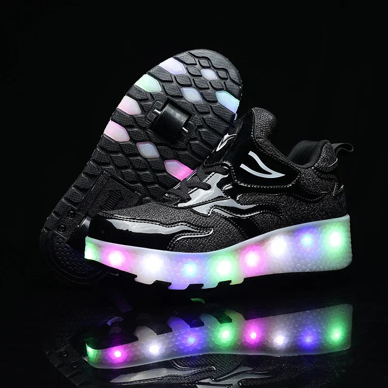 LichtRiders - Chaussures à roulettes LED pour enfants
