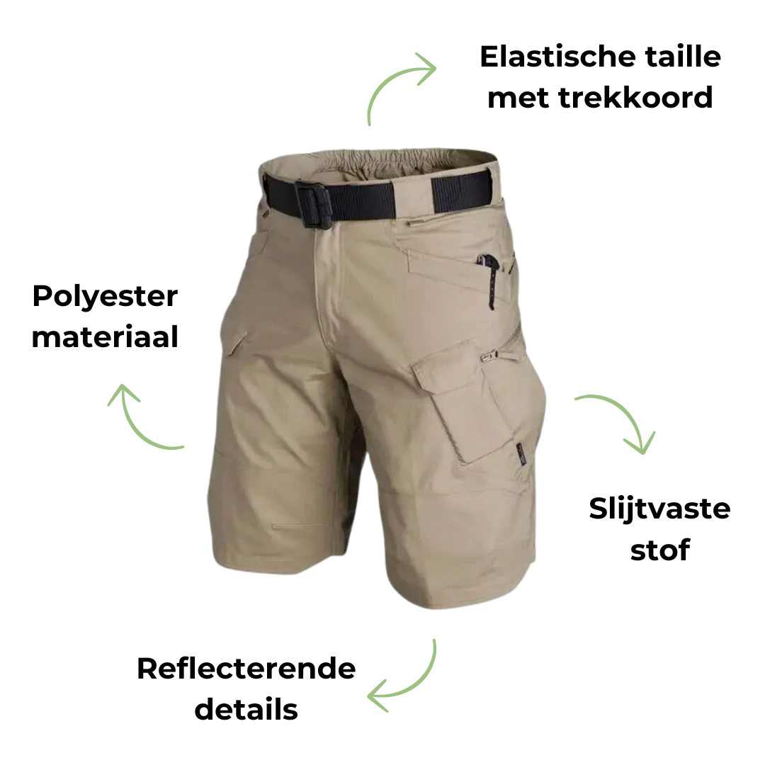 OutdoorHaven Cargo Shorts - Duurzaam, Ademend en Ruime Zakken voor Outdoor