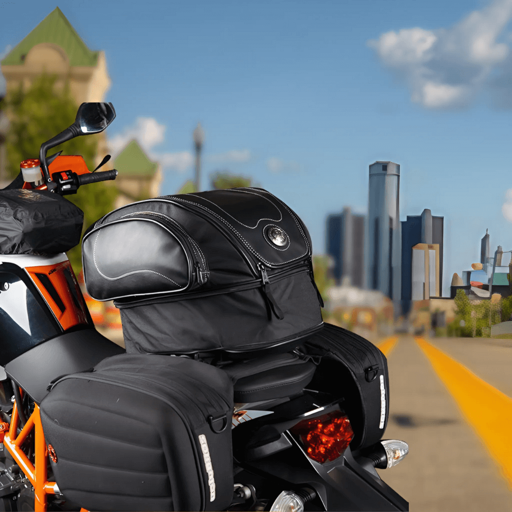 Mubilux Motortas met meerdere compartimenten