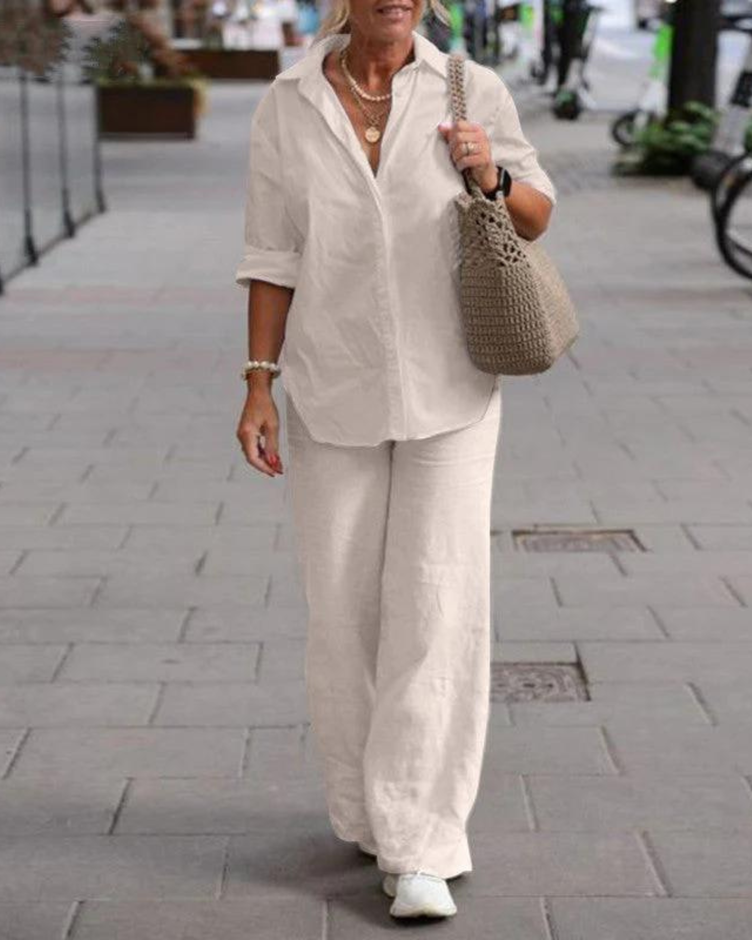 María Conjunto Punto Mujer | Elegante Top y Falda, Versátil y Cómodo 2