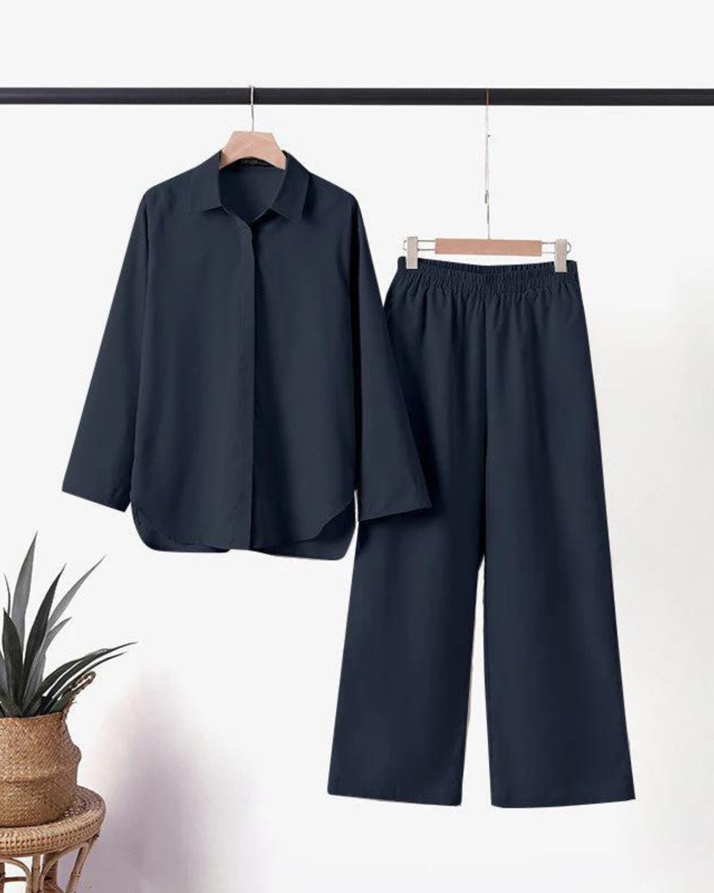 María Conjunto Punto Mujer | Elegante Top y Falda, Versátil y Cómodo 3