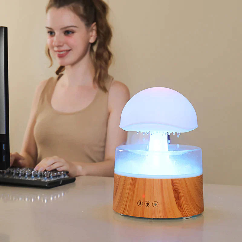 CalmCloud - Humidificateur d'air Paddenstoel - Nuages & Pluie