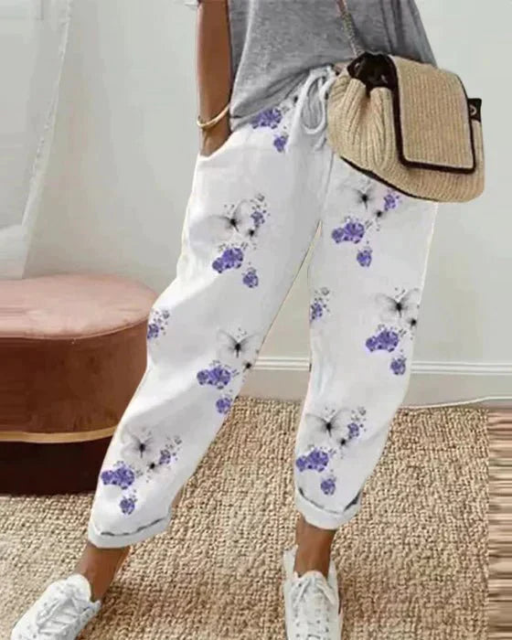 Cassandra Pantalones Casual para Mujer | Algodón y Lino, Estilo Versátil 3